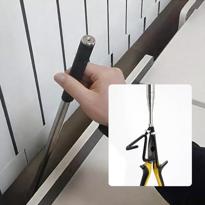 Pickup Grabber Telescopic Magnetic Pickup Tool with Hook Pick-Up Pole Wire Fish Stick Pocket extendable Magnet Pickup Tool 8.86ft - size: 8.86 FT