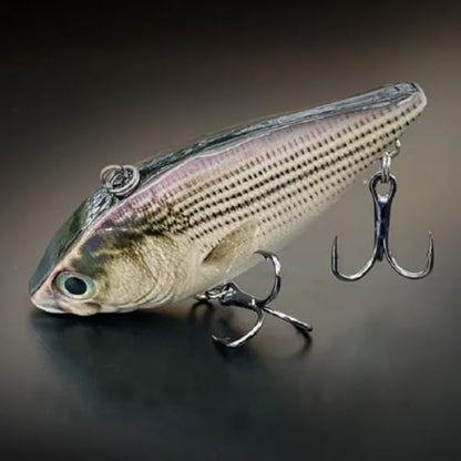 HADORAM Electric Twitching Jerkbait USB Rechargeable LED Lighted Wobbler Luminous Vibrating Minnow Bait, Long Casting Flashing Bass Fishing Lures for Freshwater Saltwater - color: Electronic VIB-Color 363