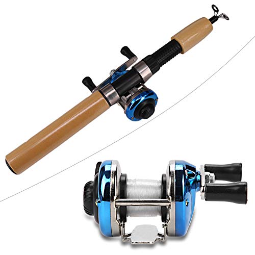 Ice Fishing Reel, Durable Metal Baitcasting Reel Blue Inline for Saltwater Freshwater Winter Anglers