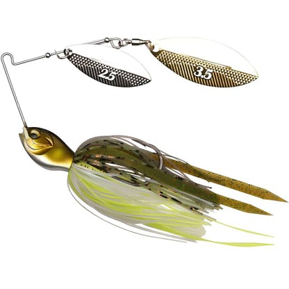 Spinnerbaits Fishing Lures, Bass Fishing Lures Weighted Spinner Baits Buzzbait, Hard Metal Lure Topwater Swimbait Jig for Trout Salmon Pike Bass Saltwater Freshwater Saltwater - color: A