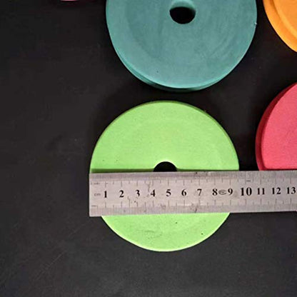 SEWACC Fishing Line Spool Holder 10 Pack Foam Winding Plates Large 3.74 X 3.74 X 0.59 in Line Storage for Separating Different Diameter Fishing Wire Outdoor Accessory