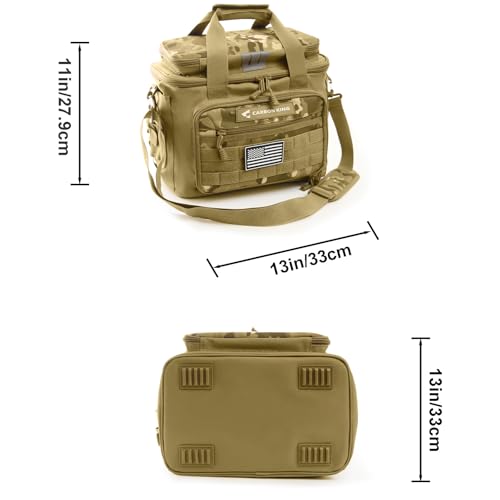 Waterproof Fishing Tackle Bag,Saltwater Tackle Box Bag,Fishing Bags for Men - Fishing Gifts for Men Khaki - color: Khaki