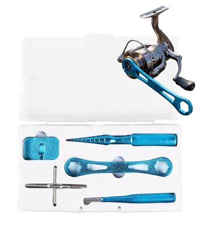 Fishing Reel Maintenance Tool Set 4-Piece Bearing Removal & Installation Kit for Baitcasting & Spinning Reels, Metal Disassembly Kit for Anglers & Reel Servicing
