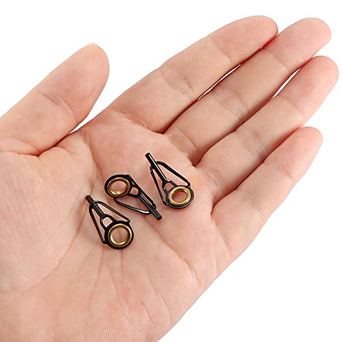 PATIKIL Fishing Rod Tips Repair Kit Stainless Steel Ring Guide for Saltwater Freshwater Fishing - size: 3.8mm