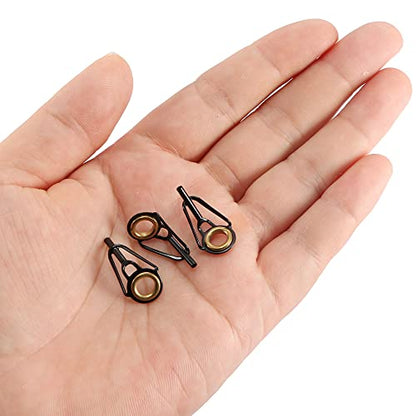 PATIKIL Fishing Rod Tips Repair Kit Stainless Steel Ring Guide for Saltwater Freshwater Fishing - size: 3.8mm