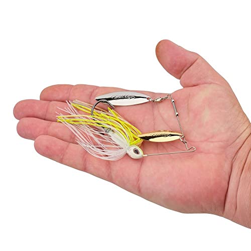 Berkley Power Blade Compact Fishing Spinnerbaits - color: E2 Magic/Gold + Silver, size: 3/8 oz - Willow Willow