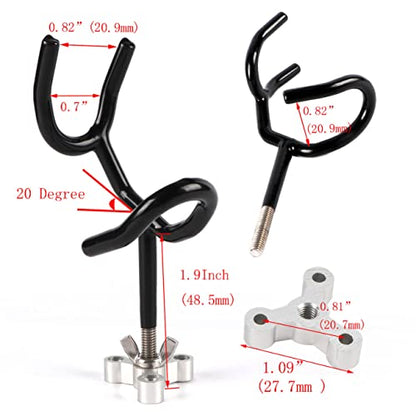 4pcs Sure Grip Steel Boat Rod Holder 20 Degree PVC Coated Steel Wire Fishing Pole Holder