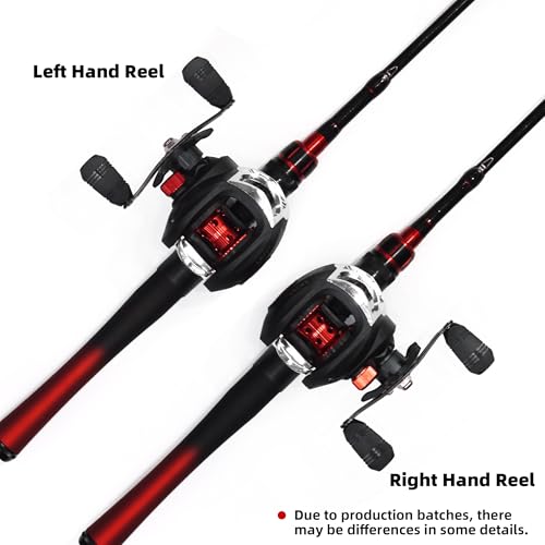 Kilitn Fishing Rod and Reel Combo, Baitcasting Combo Baitcast Reel 5 Foot Durable Fiberglass Telescopic Rod with Fishing Line Full Kits Comfortable Handle