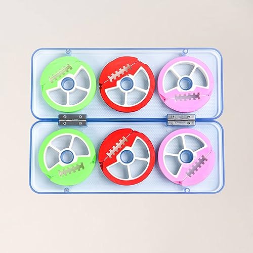 LIOOBO Silicone Main Line Box Spools Fishing Tackle Kit Box Trout Gear Line Holder for Easy Storage Random Color