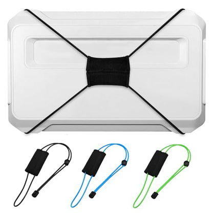 Thickened Fishing Finder Cover Straps, Adjustable Fish Finder Bungee for Securing Graph Cover for Travel - color: Black,Green,Blue