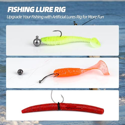 Fishing Tackle Box Set – Lure Kit for Freshwater & Saltwater, Crankbaits, Spinnerbaits, Soft Plastics, Jigs, Weights, Hooks – All-in-One Fishing Gear for Men - style: 393pcs