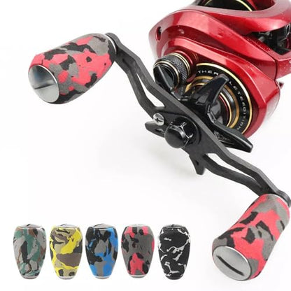 Compatible with Abu Garcia Shimano Daiwa EVA Camouflage Reel Handle Knob Spinning Baitcasting - color: Green