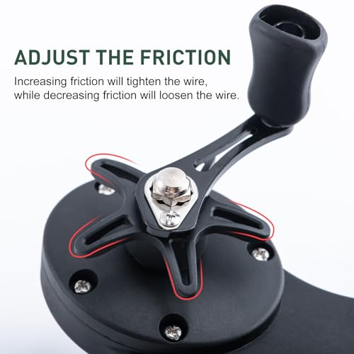 Goture Fishing Line Spooler for Fishing Reel, Fits Spools up to 5.9 in Fishing Spooler, Available in Two Lengths Fishing Reel Line Spooler, Adjustable Friction Machine Spooling Station System - color: Fishing Line Spooler with Scissors