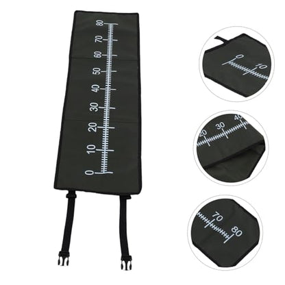 Mikikit Folding Fish Measuring Board: High Precision Fish Ruler Lightweight and Portable Fishing Equipment Waterproof for Carp Fishing