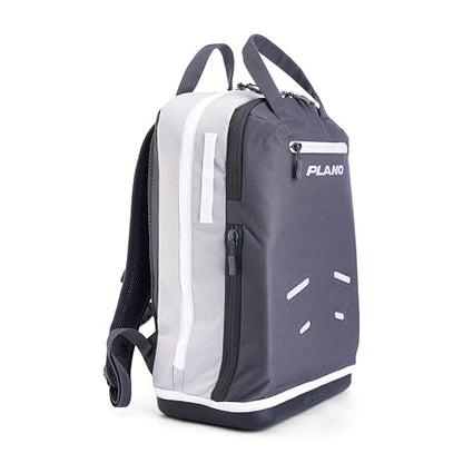 Plano Weekend Softside 3700 Tackle Backpack, Cutting-Edge Fishing Tackle Bag, Molded Waterproof Base, Spacious Storage, Die Cut Tool Sleeves, Daisy Chain Attachment Points - color: Slate, style: 3700 Backpack