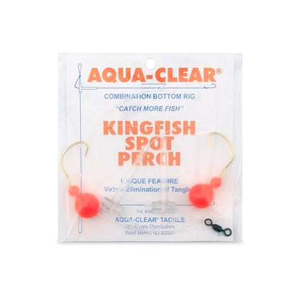 Aqua-Clear Hi-Lo Combo Rig - Bead/Float - color: Red/Red, style: Kahle