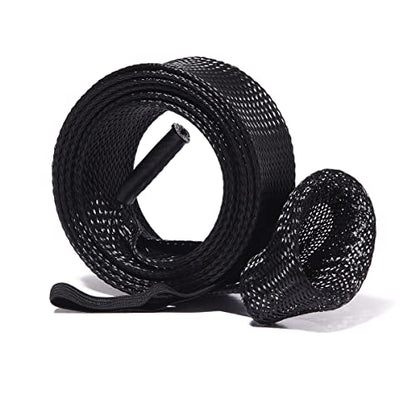 Fishing Rod Sock Mesh Sleeve Rod Cover Braided Mesh Rod Protector Pole Gloves Fishing Tools for Fly, Casting, Sea Fishing Rod - color: Black Color Set (10pc)