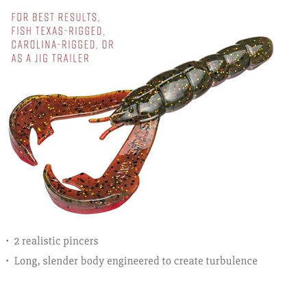 Strike King Rage Tail Craw - color: Falcon Craw Lake, size: 4 inch