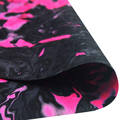 Obacle Seamless Face Mask Rave Bandana Men Women for Dust Sun Wind Protection - color: Black Pink Multicolor