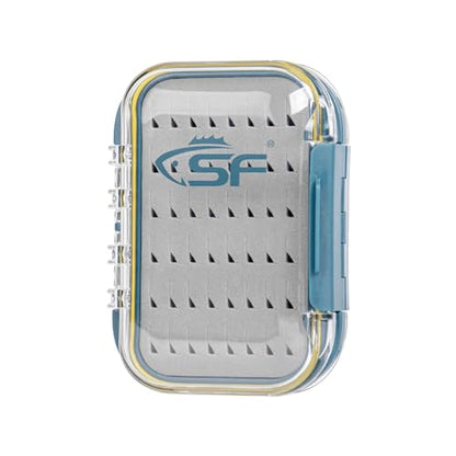SF Small Waterproof Fly Box Double Sided Floating Fly Fishing Case Storage For Nymph Wet Dry Fly Flies Easy Grip Foam - style: Easy Grip Foam-Small