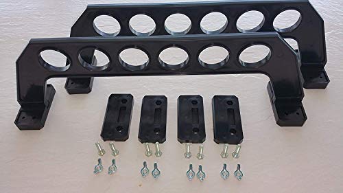 Cobra Storage Garage Door Storage Rack - 21" Black ABS Plastic Fishing Rod Holder - Ultimate Garage Organization for Fishing Gear and Equipment, Saltwater Fishing Gear (1 Pack) - size: 21 inch