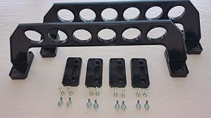 Cobra Storage Garage Door Storage Rack - 21" Black ABS Plastic Fishing Rod Holder - Ultimate Garage Organization for Fishing Gear and Equipment, Saltwater Fishing Gear (1 Pack) - size: 21 inch