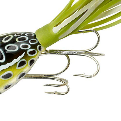 Arbogast Hula Popper Topwater Bass Fishing Lure - color: Cricket Frog, size: 2 1/4", 5/8 oz