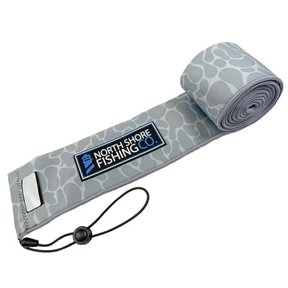 Premium Neoprene Fishing Rod Sleeve – Floating, Puncture Resistant, Labeled Protective Sock for Casting, Spinning, Trolling Fishing Rods - color: Camo, size: 52", style: Spinning