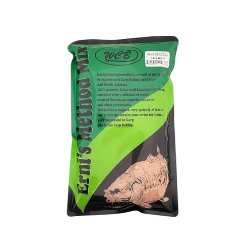 WCB Carp Baits Groundbait Chum Mix Feeder Mix Carp Bait - Erni's Method Mix - Ideal for Carp and Catfish Fishing - style: Flavor: Cherry