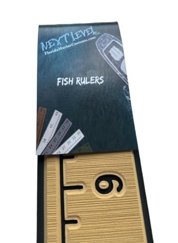 Next Level Inc. | Fish Ruler | SeaDek | 36 inch Fish Measurement Tool | Perfect for Boats and Kayaks | Camel/Black - color: Camel/Black