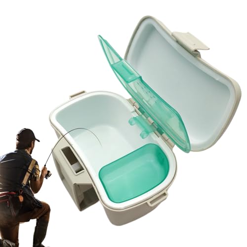 Worm Box - Insulated Waist Organizer Portable - Fishing Bait Case,for Boat Kayak Camping Shrimp Aquarium Sports Outdoors Saltwater Freshwater