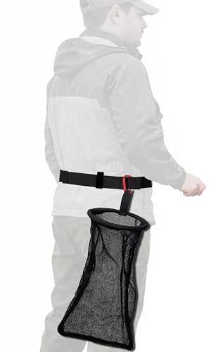 SturdyShape Clam Bag Mesh Waistline with Carabiner - Rigid Ring Basket Equipment Top Catch & Shell Collection Fishing Net for Razor Clamming/Diving v2 (2)