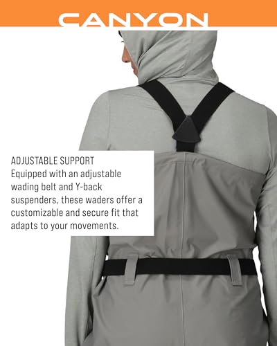 FROGG TOGGS Women's Waterproof Canyon Fishing Stockingfoot Chest Wader for Fishing - size: Large