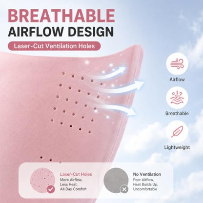 Ice Silk Sun Protection Face Mask for Women, Breathable Cooling Face Cover with Neck Coverage, Driving，Golf，Hiking - color: Grey+pink