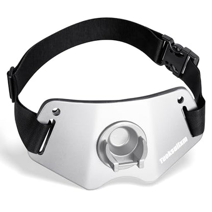 Fishing Belt Adjustable Belt Aluminum Protective plate Padded Waist Support for Fighting - color: Silver