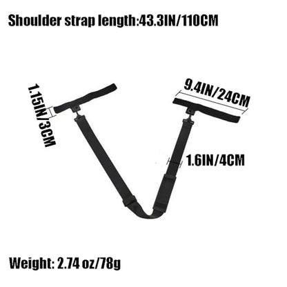 Fishing Rod Carry Strap，Sling Band Adjustable Shoulder Belt Tackle Holder，Nylon (1)