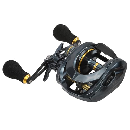 Baitcaster Reels 6.4:1 High-Speed Gear Ratio 33LB Max Drag 8+1 Bearings | Baitcasting Fishing Reel Lightweight Saltwater & Freshwater Fishing Reel for Bass and Pike - color: Blue-Right