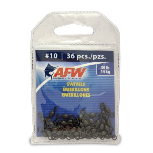American Fishing Wire Brass Swivels - size: 36 Pieces, 30 Pound Test
