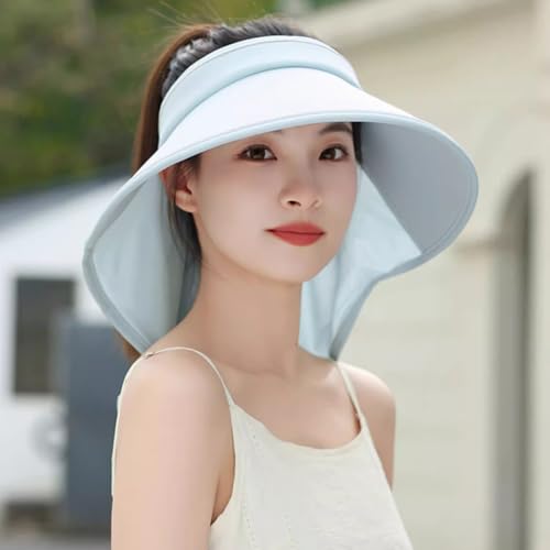 Sun Visor Hats for Women Wide Brim UPF 50+ UV Sun Protection Visor Hats Casual Adjustable Roll up Summer Beach Caps - color: B-pink