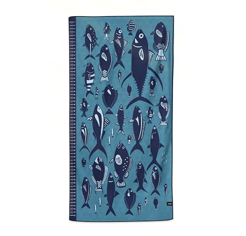 Anywhere Towel - Reversible Quick Drying Absorbent Compact Microfiber (Angler's Fishing) - color: Angler's Fishing
