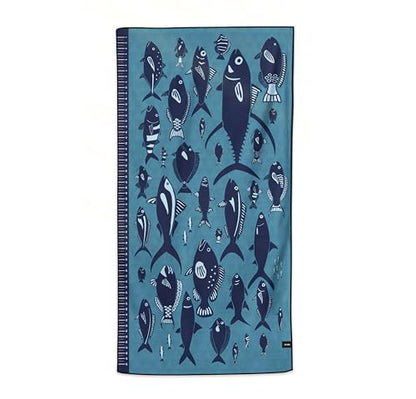 Anywhere Towel - Reversible Quick Drying Absorbent Compact Microfiber (Angler's Fishing) - color: Angler's Fishing