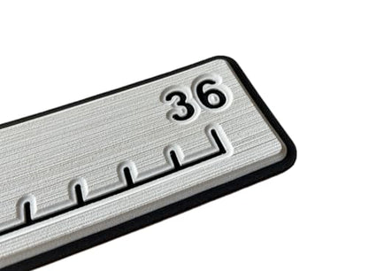 Next Level Inc. | Fish Ruler | SeaDek | 36 inch Fish Measurement Tool | Perfect for Boats and Kayaks | Cool Gray/Black - color: Cool Gray/Black