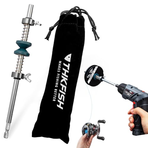 THKFISH Fishing Line Spooler Fishing Line Winder Spooler Fishing Accessories Adjustable Stable Portable Fishing Line Spooler/Fishing Line Remover - color: C- Line Remover