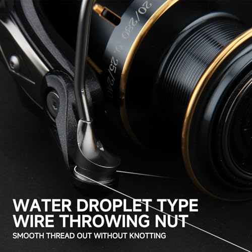 HAUT TON Dolphin Advance Edition Spinning Reel,5.2:1Gear Ratio,22LBS,5+1BB,Backlash Free Bearing,Sealed Drag System,Saltwater,Freshwater Fishing Reels - color: ES, size: 5000