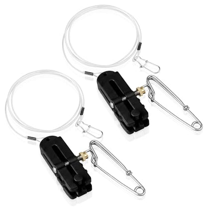 2 Pcs Fishing Downrigger Line Release Clips with Leader Snap Weight Release Clips for Anglers Trolling Casting Boat Offshore Fishing Planer Board