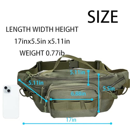 Fishing Fanny Pack for Men -Fishing Fanny Pack-Lightweight and Fishing Sling Pack - color: green2
