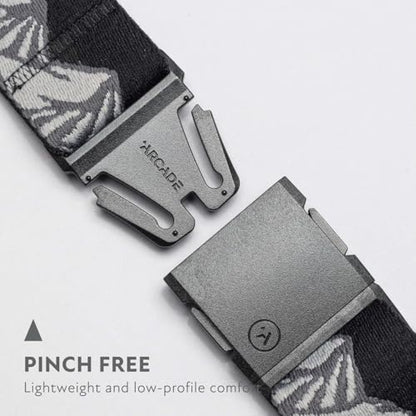 Arcade Belts A2 Unisex Adventure Belt: Heavy Duty Stretch, Metal Free Buckle - color: Pow X Joseph Toney - Black/Charcoal, size: Standard (Up to 40"); 1.5" Wide