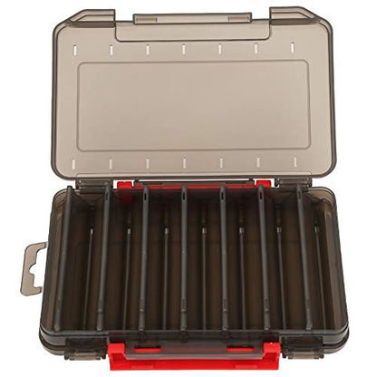 Fishing Lure Box, Tackle Storage Organizer with Adjustable Compartments Transparent Lid for Fishing Baits Lures Hooks Terminal Tackle