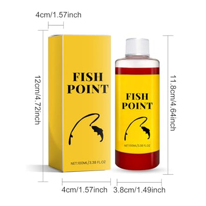 Concentrated Fish Attractant Liquid, Red Worm Formula Fishing Scent Bait Additive, 100ml Fish Point Liquid for Freshwater Fishing Trout Panfish - color: 2PCS