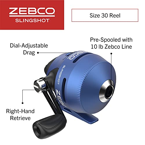 Zebco Splash Kids Spincast Reel and Fishing Rod Combo, 29" Durable Floating Fiberglass Rod with Tangle-Free Design, Oversized Reel Handle Knob, Pre-Spooled with 6-Pound Zebco Fishing Line